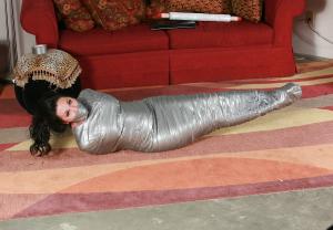 ginaraemichaels.com - Gina mummified from shoulders to toes photos thumbnail